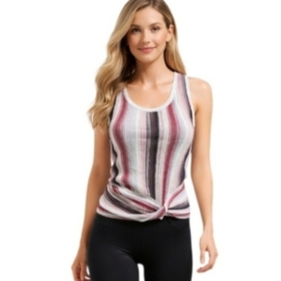 INC International Concepts Multicolor Striped Tank Top. Size M. - Picture 2 of 9
